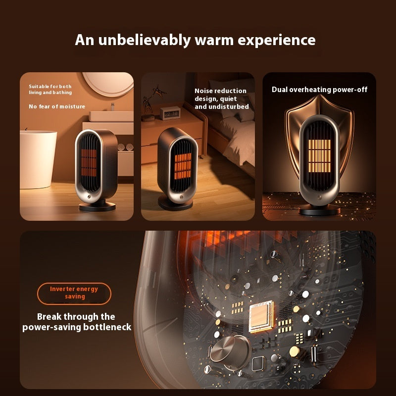 Household Bedroom PTC Small Vertical Desktop Electric Heater