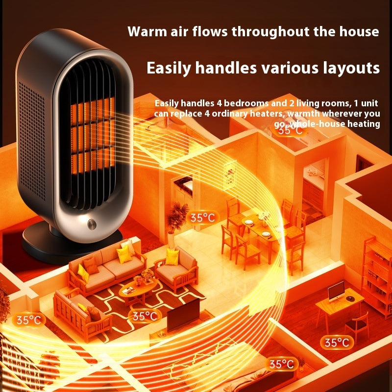 Household Bedroom PTC Small Vertical Desktop Electric Heater